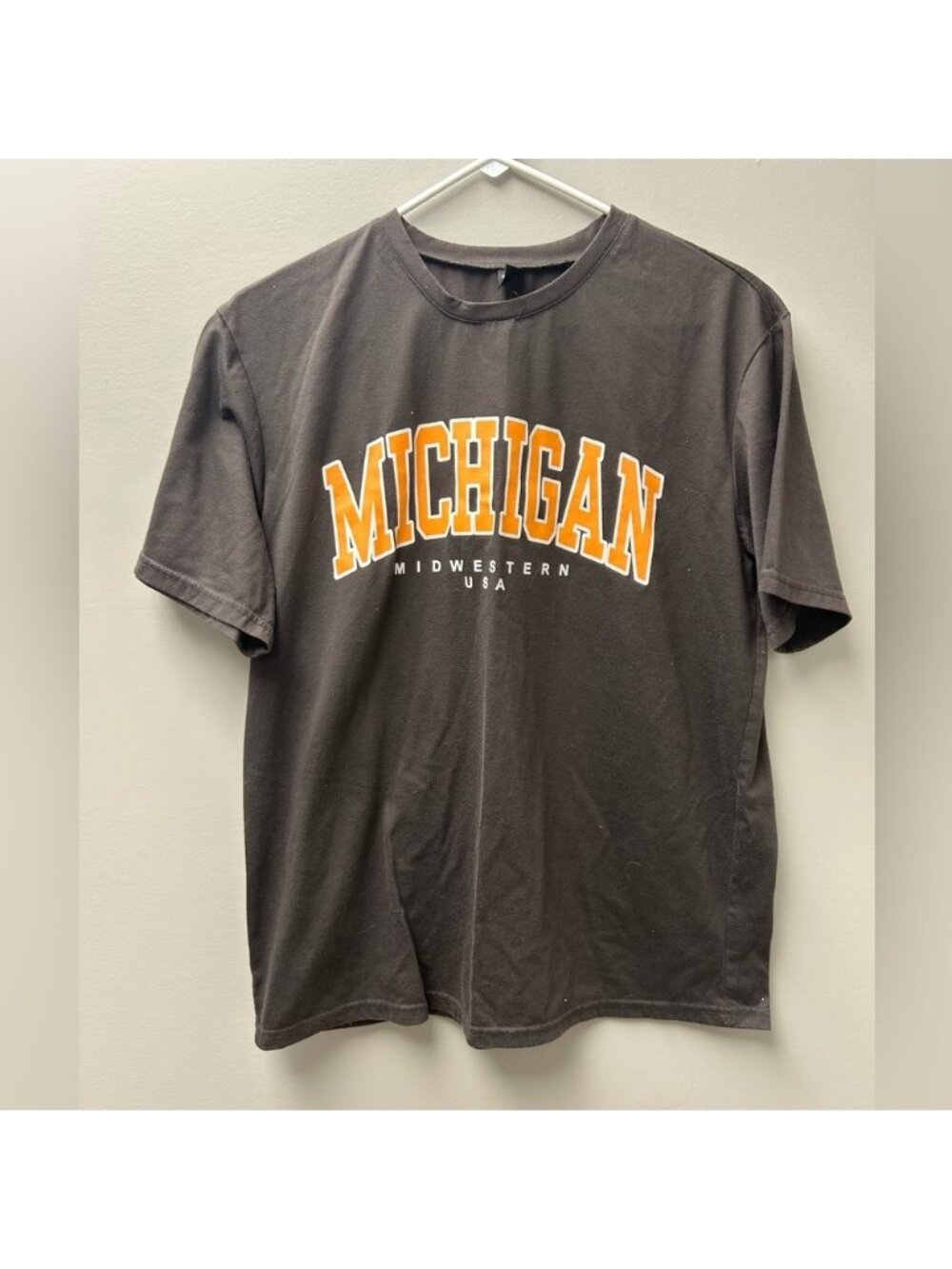 Shein Women’s Brown “Michigan” T Shirt